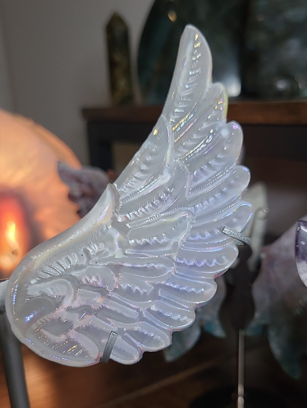 Selenite Angel Wings - Picture 3 of 3